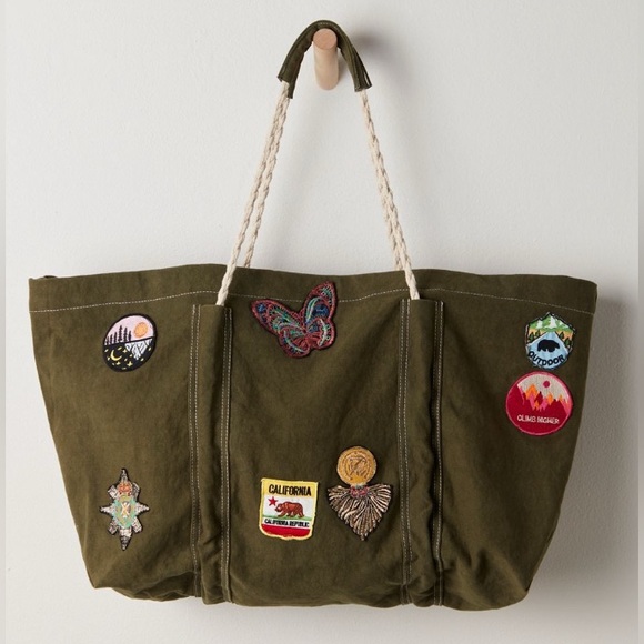 Free People Handbags - NWT Free People Been There Badge Tote Bag